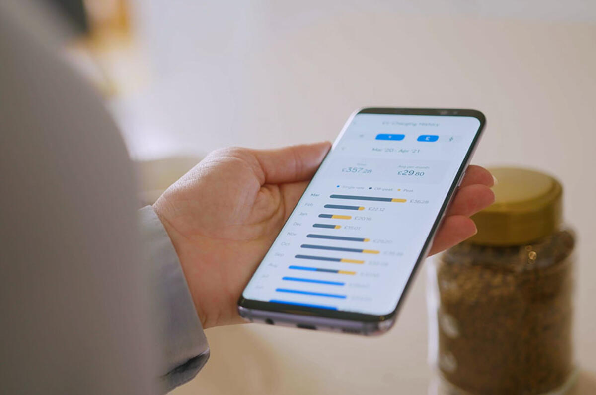 Checking charging stats on phone