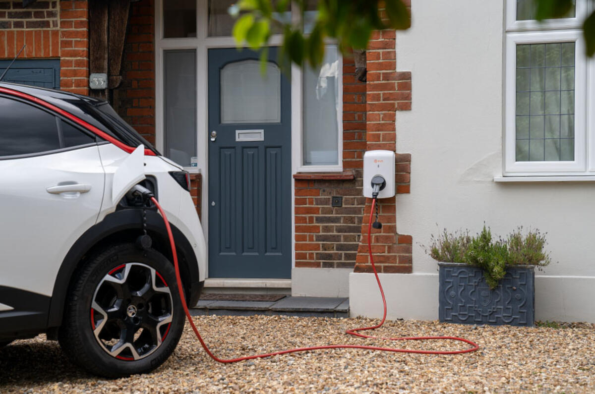 Vauxhall Mokka charging at home